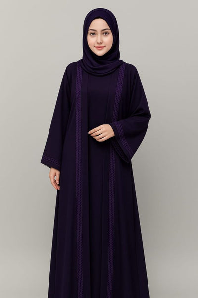 Purple Double Inner Royal Abaya
